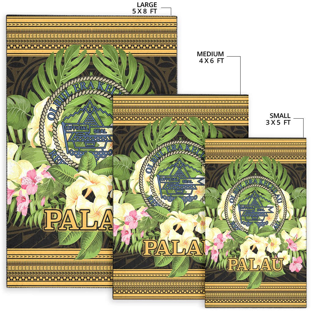 Palau Area Rug - Polynesian Gold Patterns Collection - Polynesian Pride