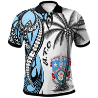 Palau Custom A.F.C Polo Shirt Classical Coconut Tree Style Unisex White - Polynesian Pride