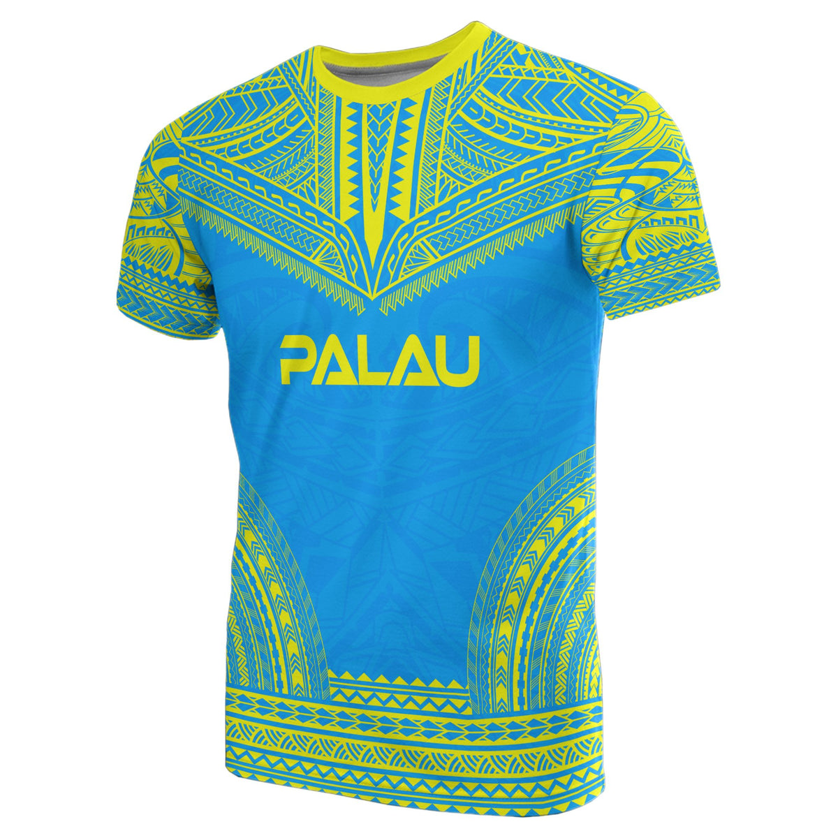 Palau All Over T Shirt Palau Seal Coat Of Arms Polynesian Tattoo Style Style Unisex Art - Polynesian Pride