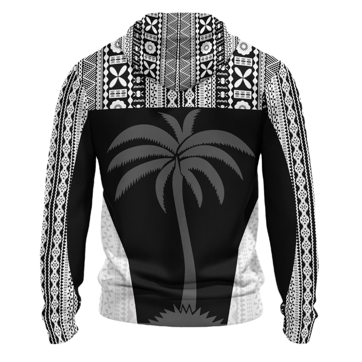 Fiji Hoodie Rugby Palm Symbol - Polynesian Pride