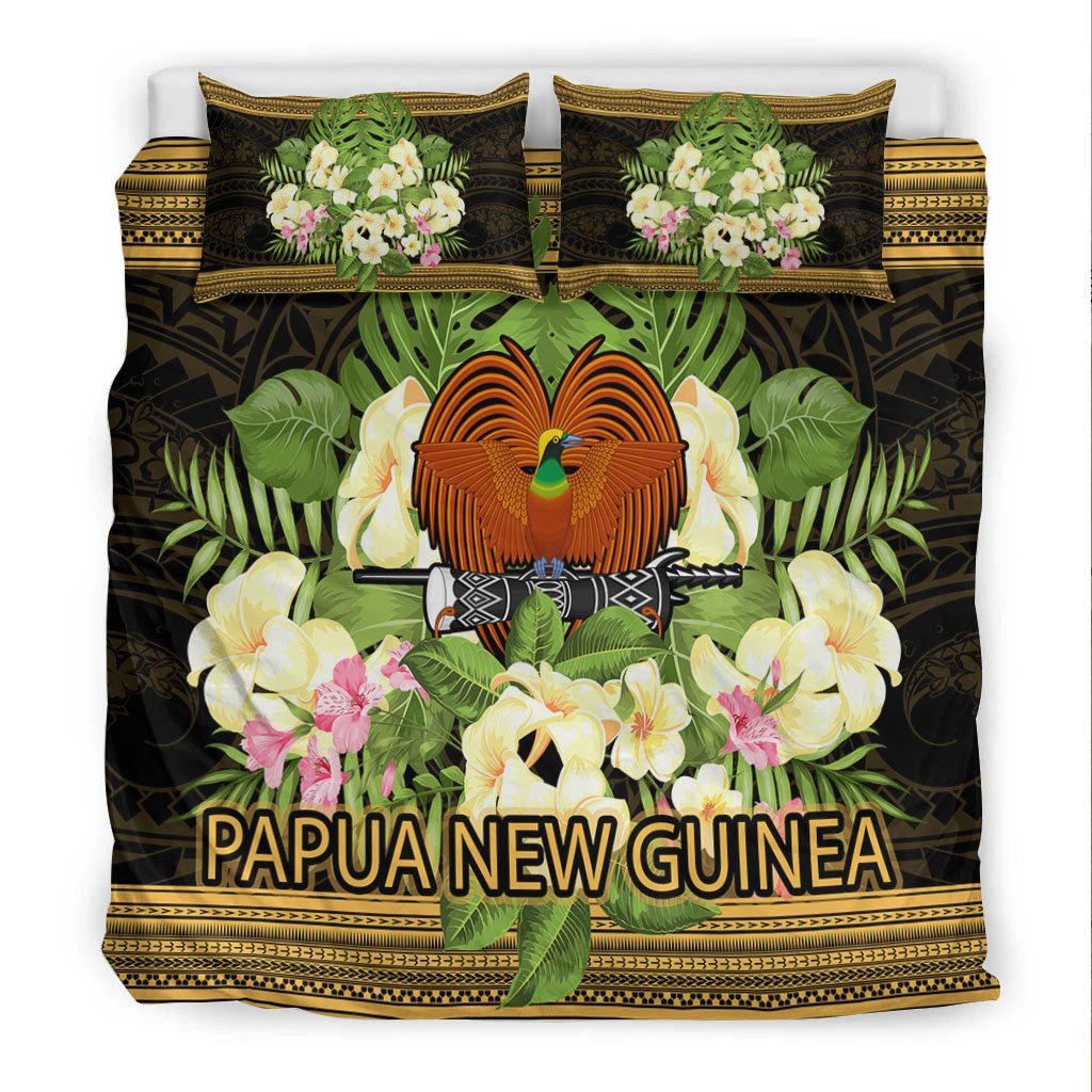 Papua New Guinea Bedding Set - Polynesian Gold Patterns Collection - Polynesian Pride