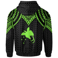 Papua New Guinea Hoodie Polynesian Armor Style Green - Polynesian Pride