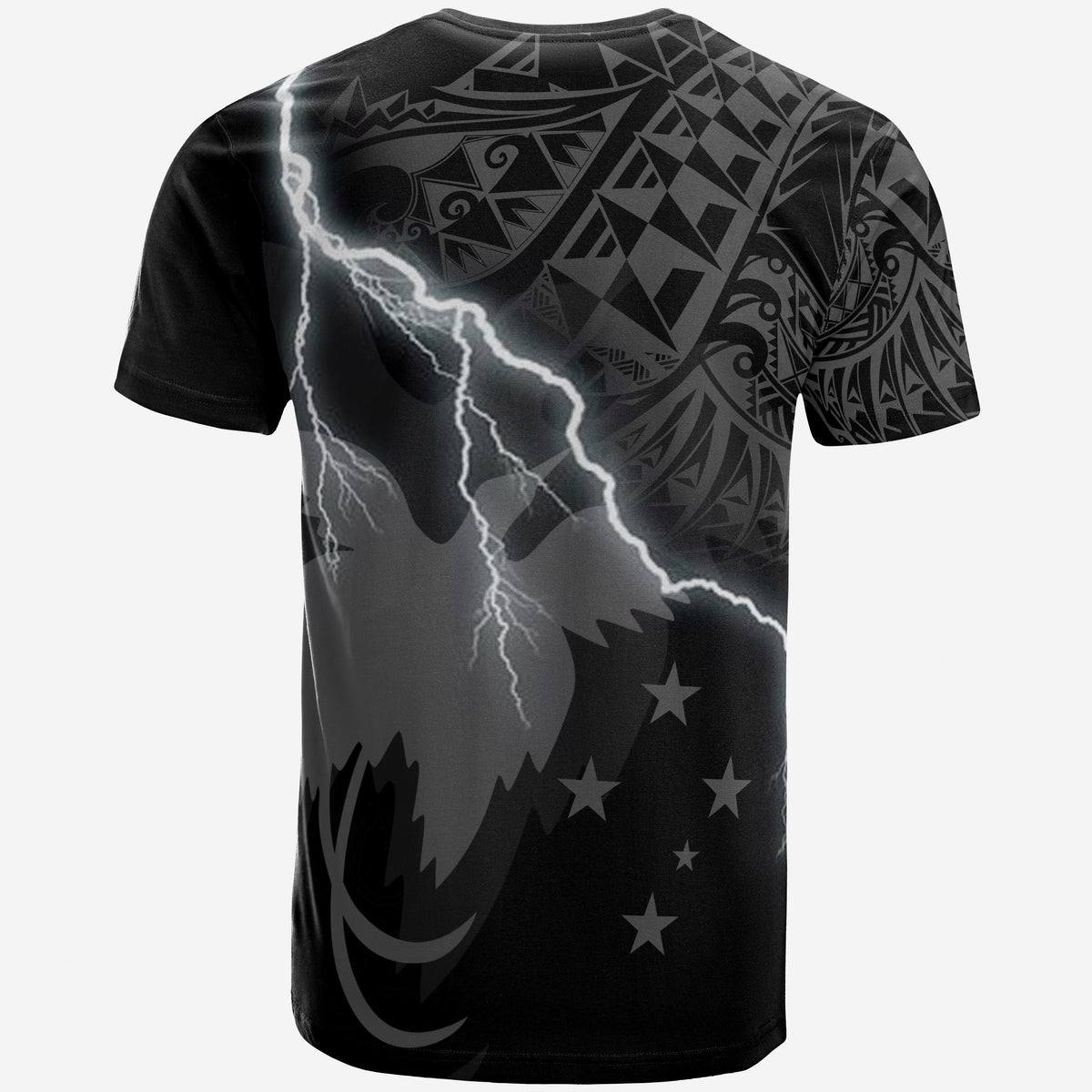 Papua New Guinea T Shirt Papua New Guinea Flag Lighting Thunder - Polynesian Pride