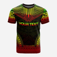 Papua New Guinea Custom T Shirt Papua New Guinea Coat Of Arms Polynesian Chief Tattoo Reggae Version - Polynesian Pride