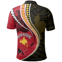 Papua New Guinea Polo T Shirt Papua New Guinea Flag Kanaloa Tatau Gen PNG K7 - Polynesian Pride