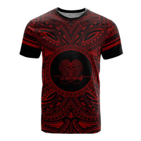 Papua New Guinea All T Shirt Papua New Guinea Coat Of Arms Polynesian Red Black Unisex Red - Polynesian Pride