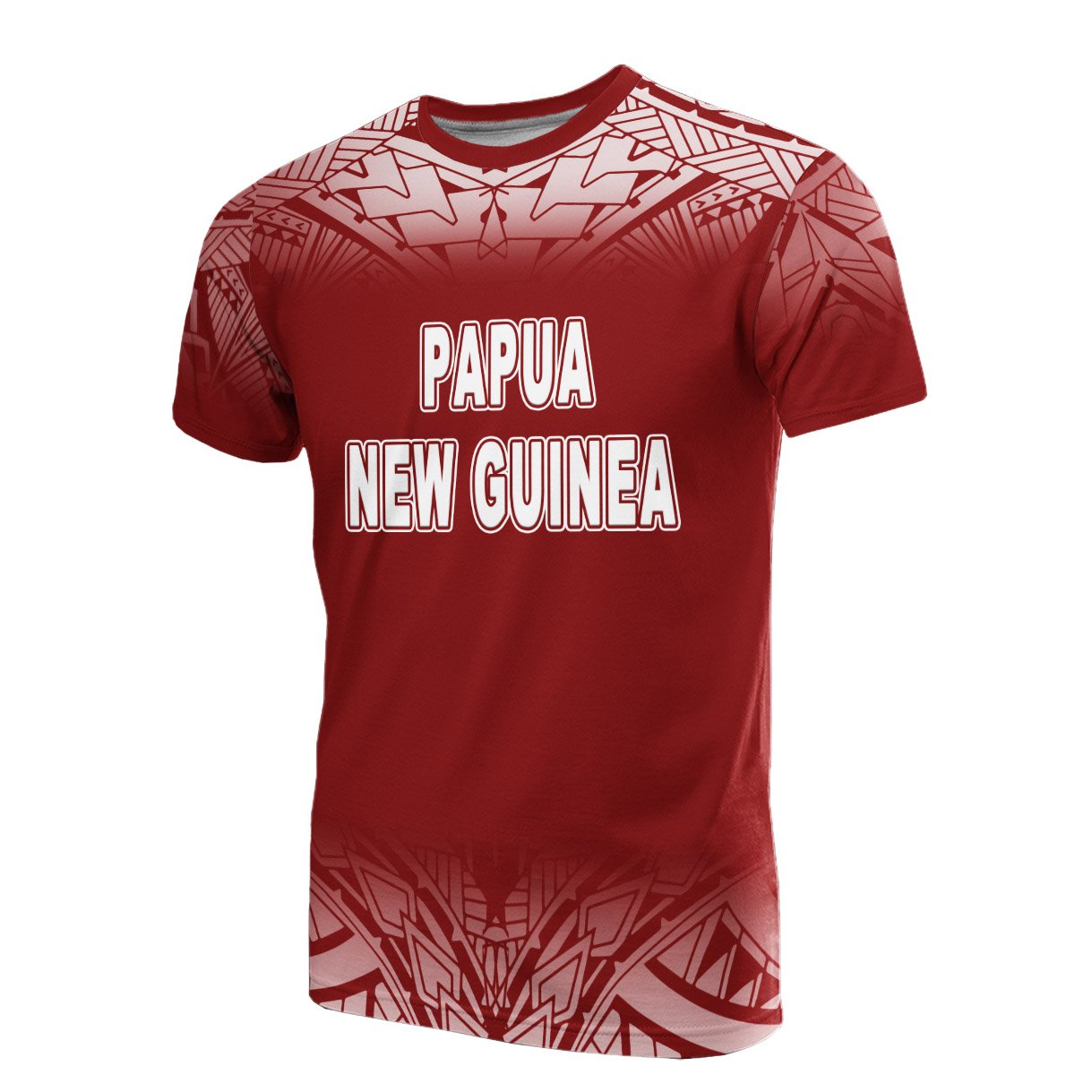Papua New Guinea All Over T Shirt Fog Red Unisex Red - Polynesian Pride