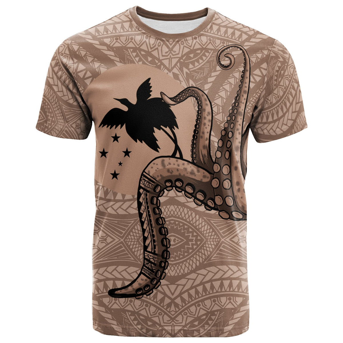 Papua New Guinea T Shirt Octopus Tentacle Unisex Art - Polynesian Pride