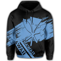 Hawaiian Map Kanaka Identifier Hoodie Blue Pastel - Polynesian Pride