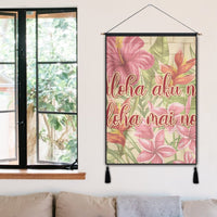 Hawaii Tropical Hibiscus Plumeria Hanging Poster - AH - Polynesian Pride