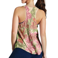 Hawaii Tropical Hibiscus Plumeria Racerback Tank - AH - Polynesian Pride