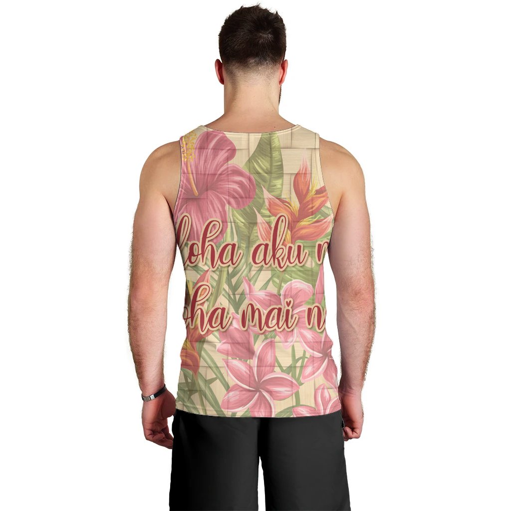 Hawaii Tropical Hibiscus Plumeria Tank Top - AH - Polynesian Pride
