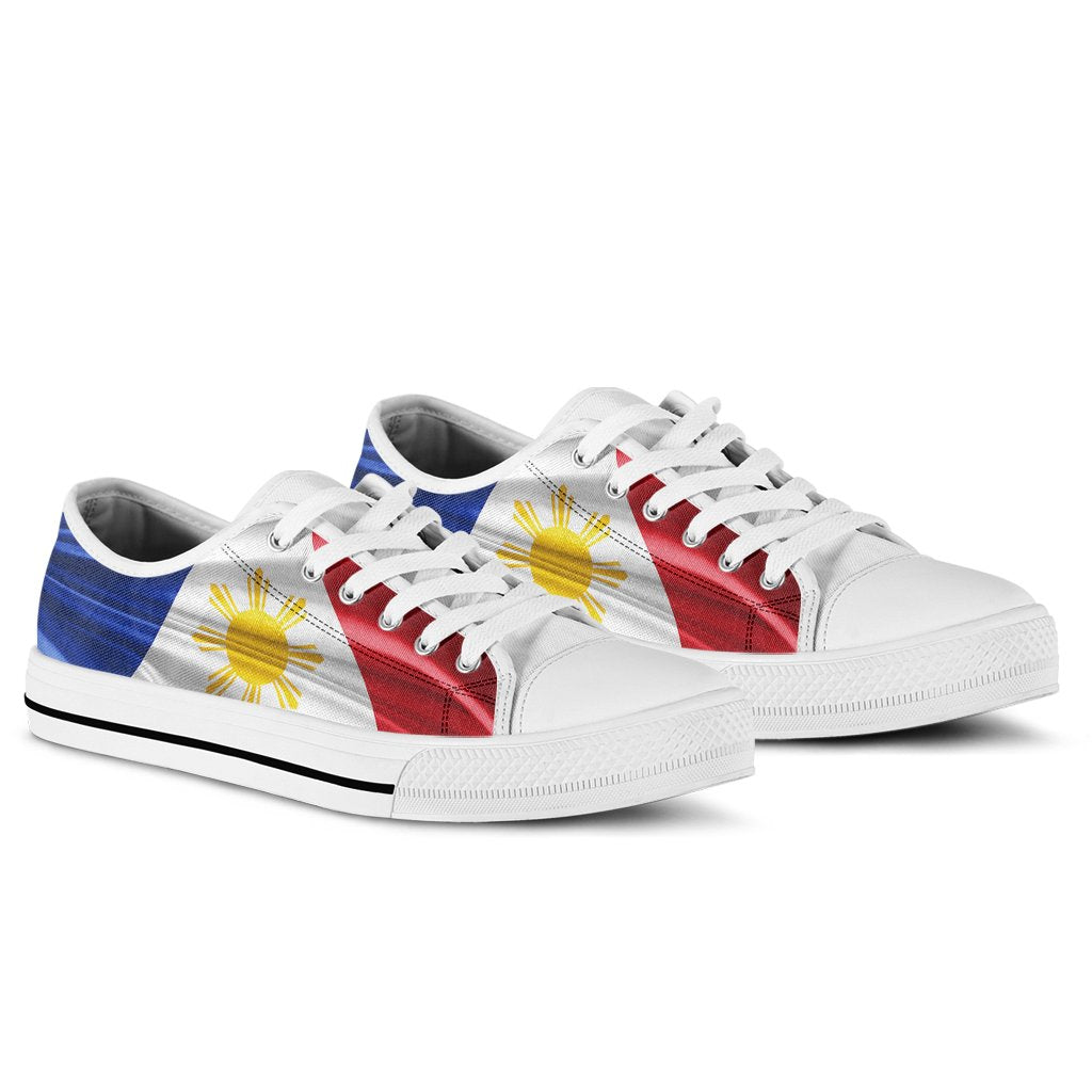 Philippines Low Top Shoes - 500th Victory And Humanity Style Flag - Polynesian Pride