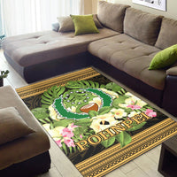 Pohnpei Area Rug - Polynesian Gold Patterns Collection - Polynesian Pride