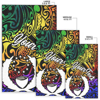 Pohnpei Custom Personalised Area Rug - Rainbow Polynesian Pattern - Polynesian Pride