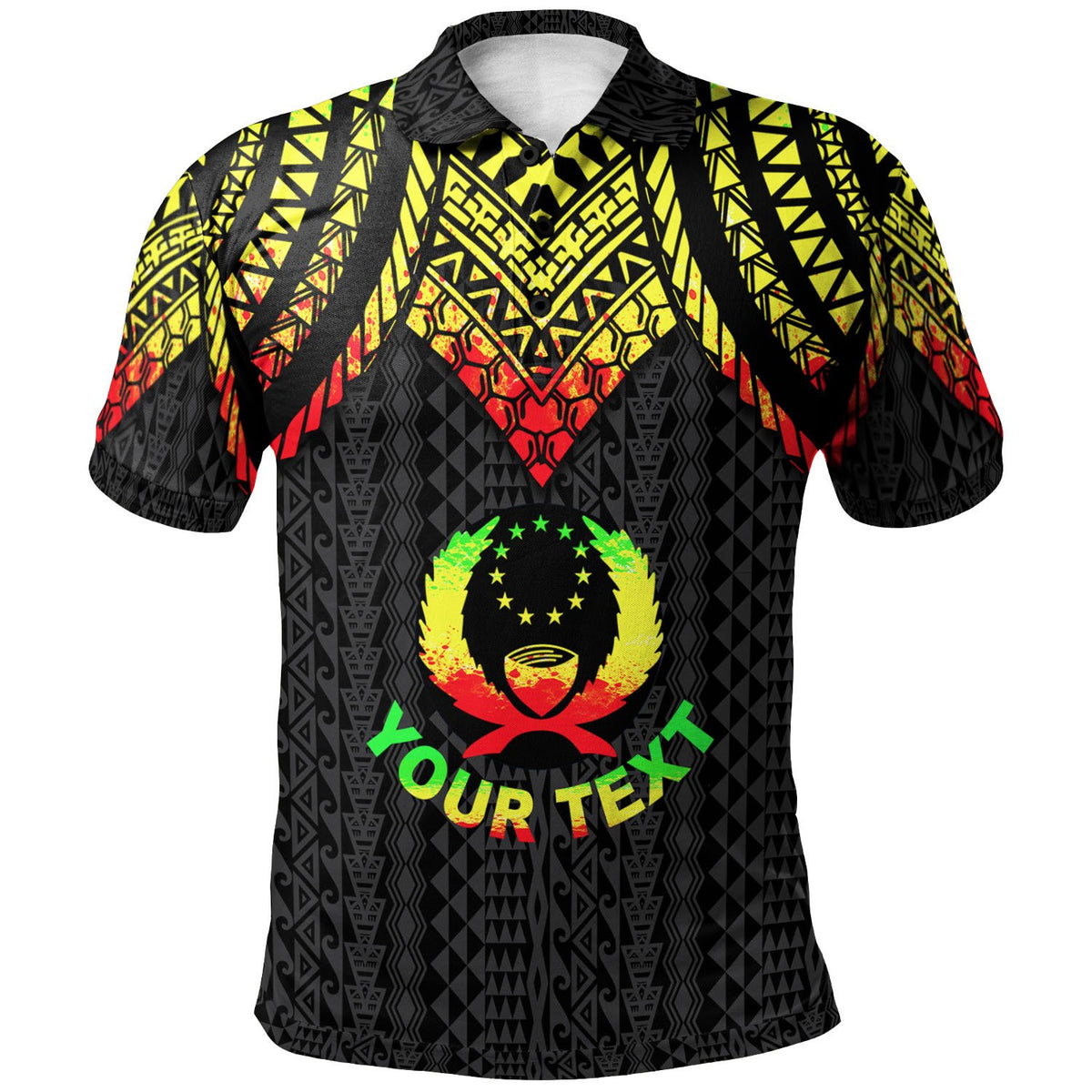 Pohnpei Custom Polo Shirt Polynesian Armor Style Reagge Unisex Reggae - Polynesian Pride