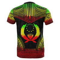 Pohnpei All Over T Shirt Pohnpei Flag Polynesian Tattoo Reggae - Polynesian Pride