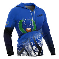 Pohnpei Coat of rms Hoodie Polynesian Pattern - Polynesian Pride