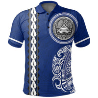 American Samoa Polo Shirt Polynesian Coat Of Arms - Polynesian Pride