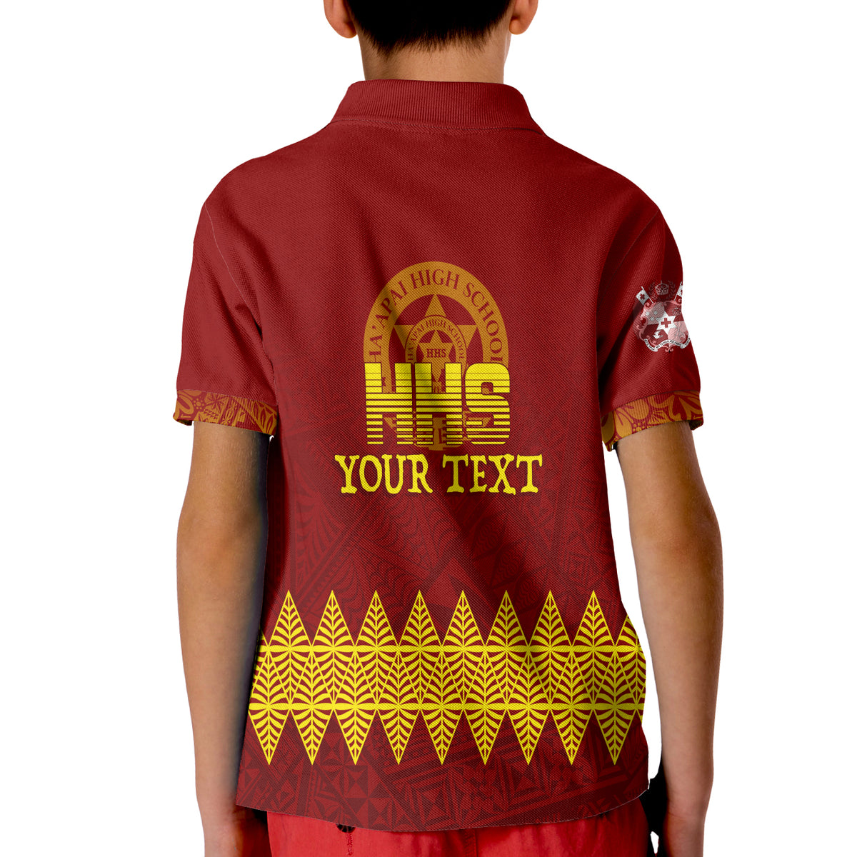 (Custom Personalize) Tonga Ha'apai High School KID Polo Shirt HHS To The Best LT7 - Polynesian Pride