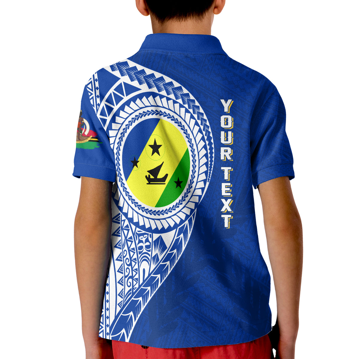 (Custom Personalised) Vanuatu Malampa Province KID Polo Shirt Malampa Emblem LT7 - Polynesian Pride