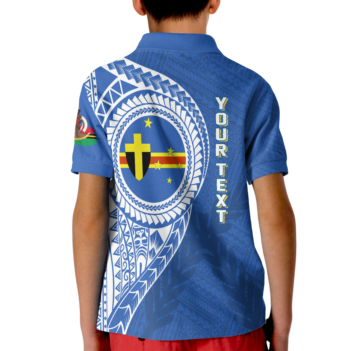 (Custom Personalised) Vanuatu Tafea Province KID Polo Shirt Tafea Emblem LT7 - Polynesian Pride