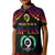 Vanuatu Proud To Be A Ni-Van - Polynesian Pattern Polo Shirt KID - Torba Province LT7 Kid Black - Polynesian Pride