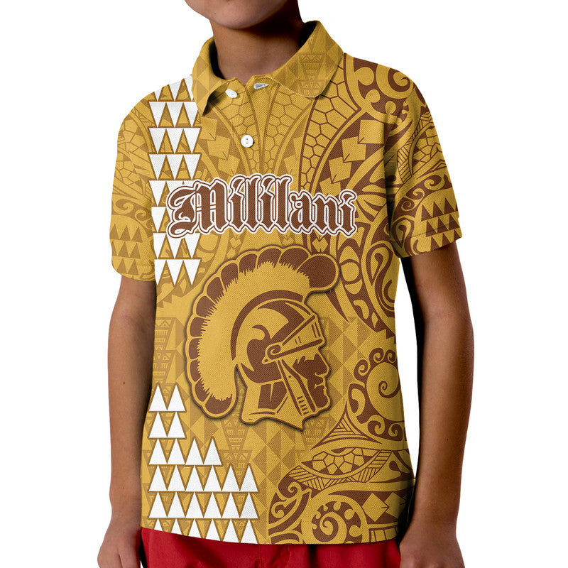 Hawaii Mililani High School Polo Shirt Tribal Kakau LT9 - Polynesian Pride