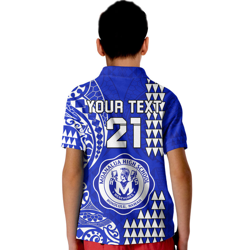Custom Hawaii Moanalua High School Polo Shirt Tribal Kakau LT9 - Polynesian Pride