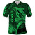 Hawaii Polo Shirt Shark and Turtle Mix Kakau Green LT9 Green - Polynesian Pride