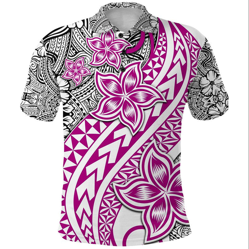 Traditional Polynesian Tribal Tattoo Retro Polo Shirt Pink LT9 Pink - Polynesian Pride
