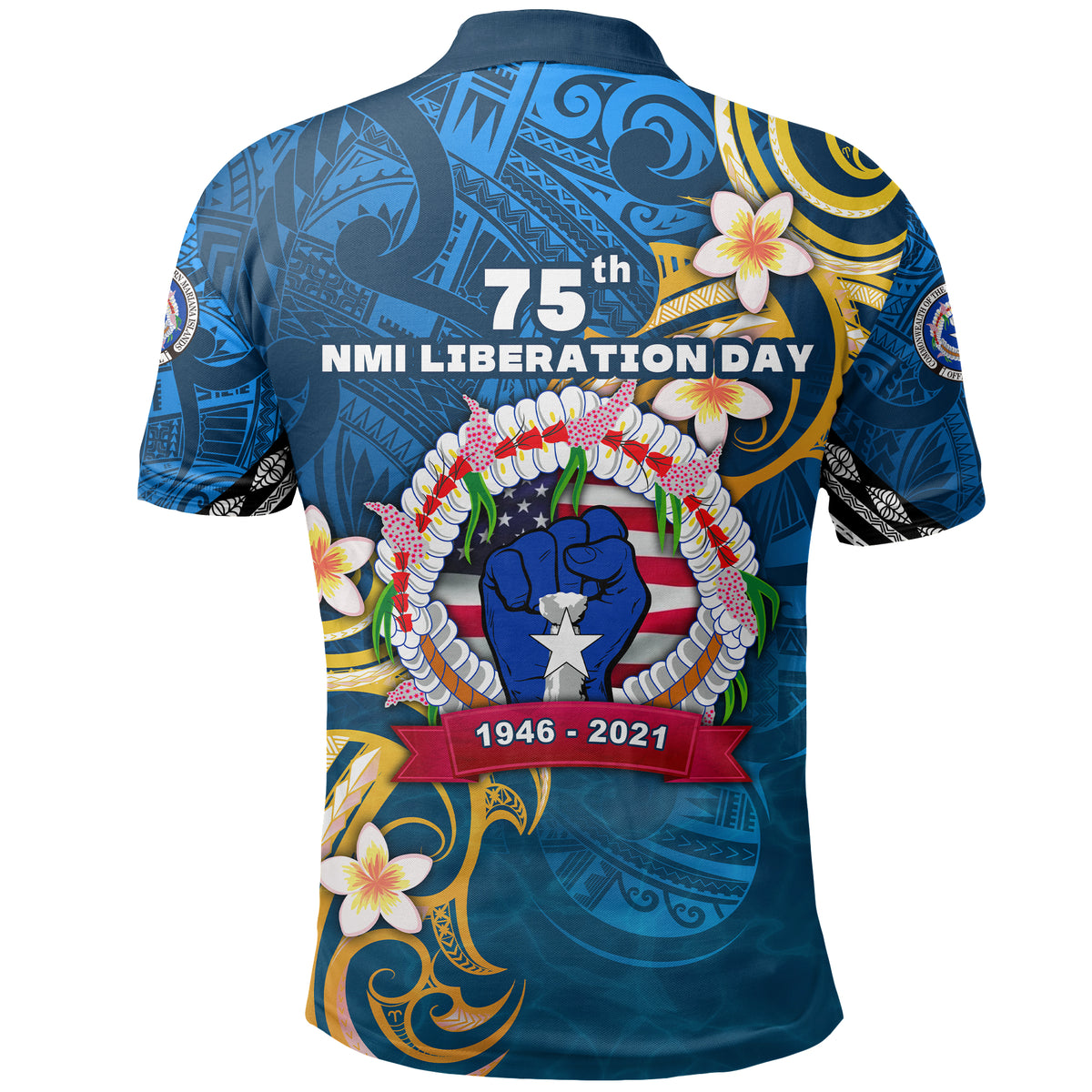 Northern Mariana Islands Polo Shirt Independence Day LT16 - Polynesian Pride