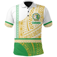 Custom Liahona Tonga Polo Shirt Polynesian Traditional Style - Polynesian Pride