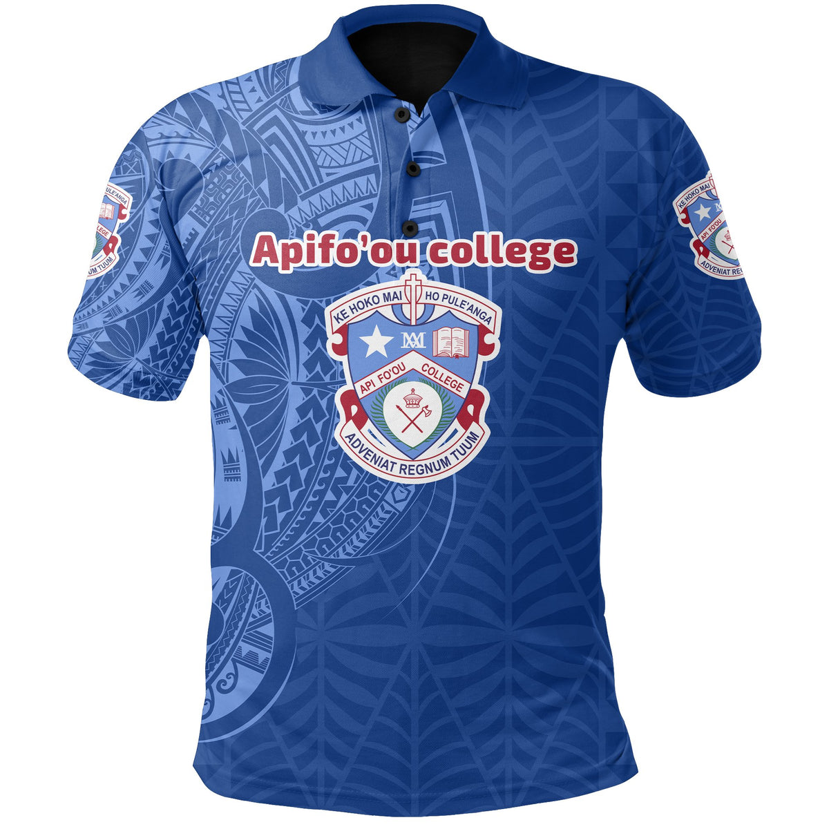 Custom Kolisi Apifoou College Polo Shirt Polynesian Tattoo Style - Polynesian Pride