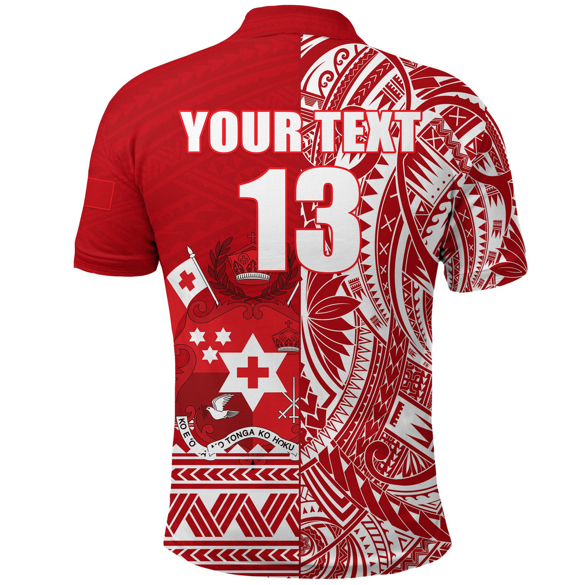Custom Tonga Rugby Polo Shirt Rustic - Polynesian Pride