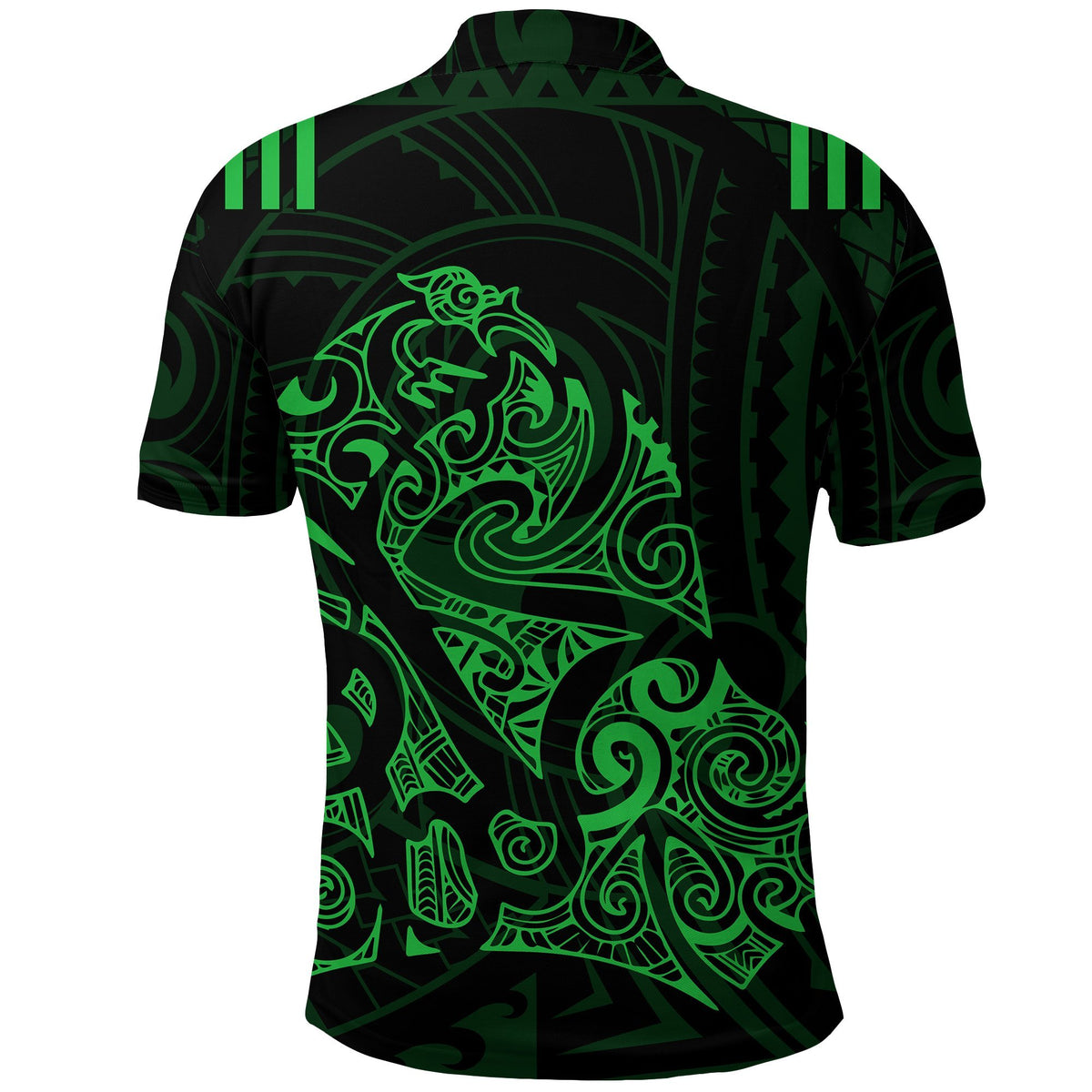 Aotearoa Super Rugby Polo Shirt Maori Kiwi Green - Polynesian Pride