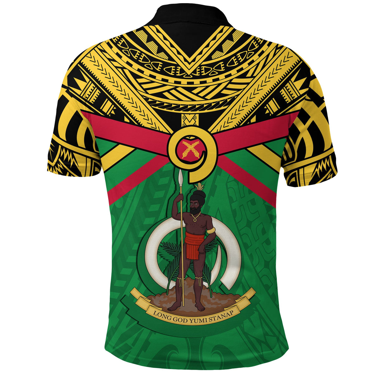 Vanuatu Polo Shirt Simple Coat Of Arms Rugby - Polynesian Pride