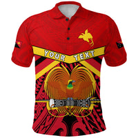 Custom Papua New Guinea Polo Shirt the One and Only LT13 Unisex Red - Polynesian Pride