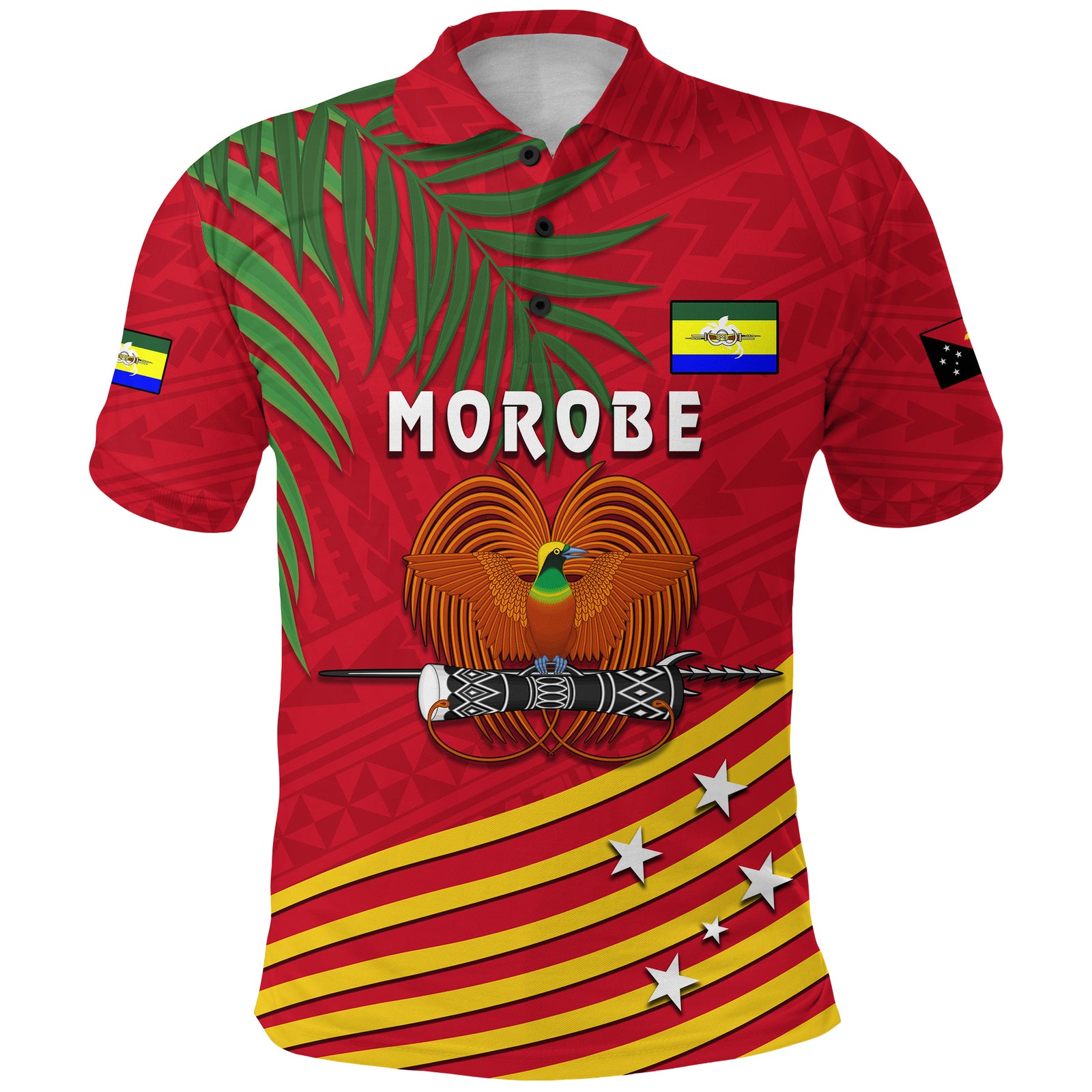Morobe Province Polo Shirt Coconut PNG LT13 Unisex Red - Polynesian Pride