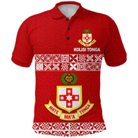 Custom Kolisi Tonga Polo Shirt Class Year and Your Text LT13 - Polynesian Pride