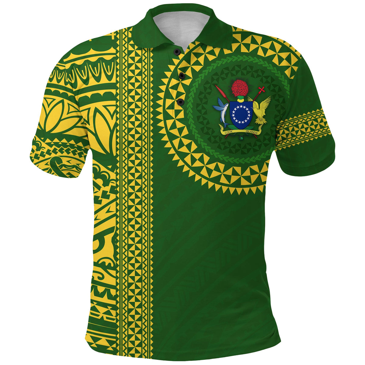 Combo Polo Shirt and Men Short Cook Islands Rugby Notable - Polynesian Pride