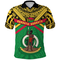 Vanuatu Polo Shirt Simple Coat Of Arms Rugby Unisex Green - Polynesian Pride
