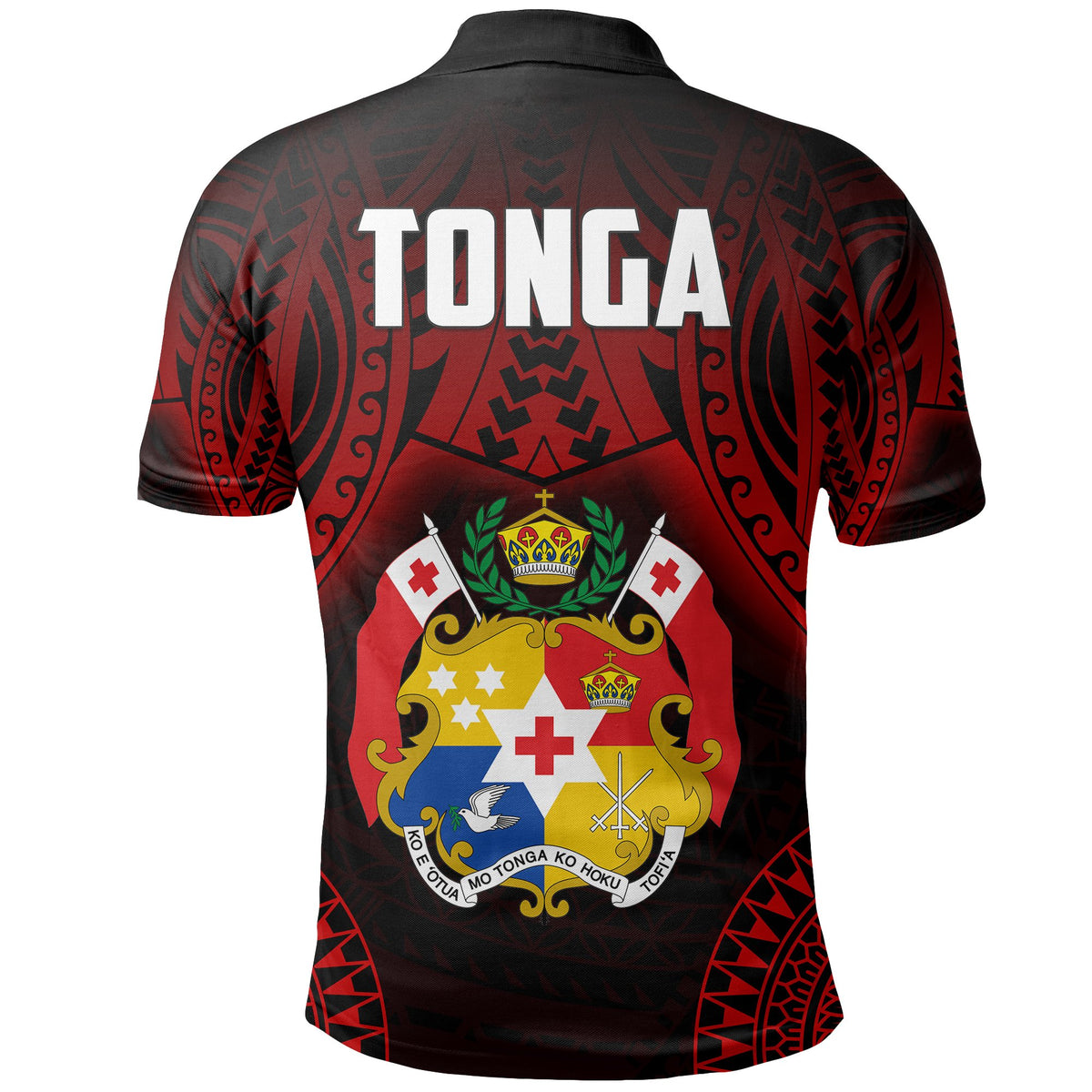Custom Tonga Rugby Polo Shirt Mate Maa Tonga Tribal Pattern - Polynesian Pride