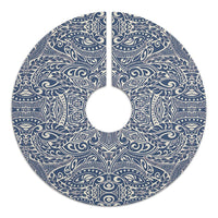Polynesian Culture Blue White Tree Skirt - Polynesian Pride