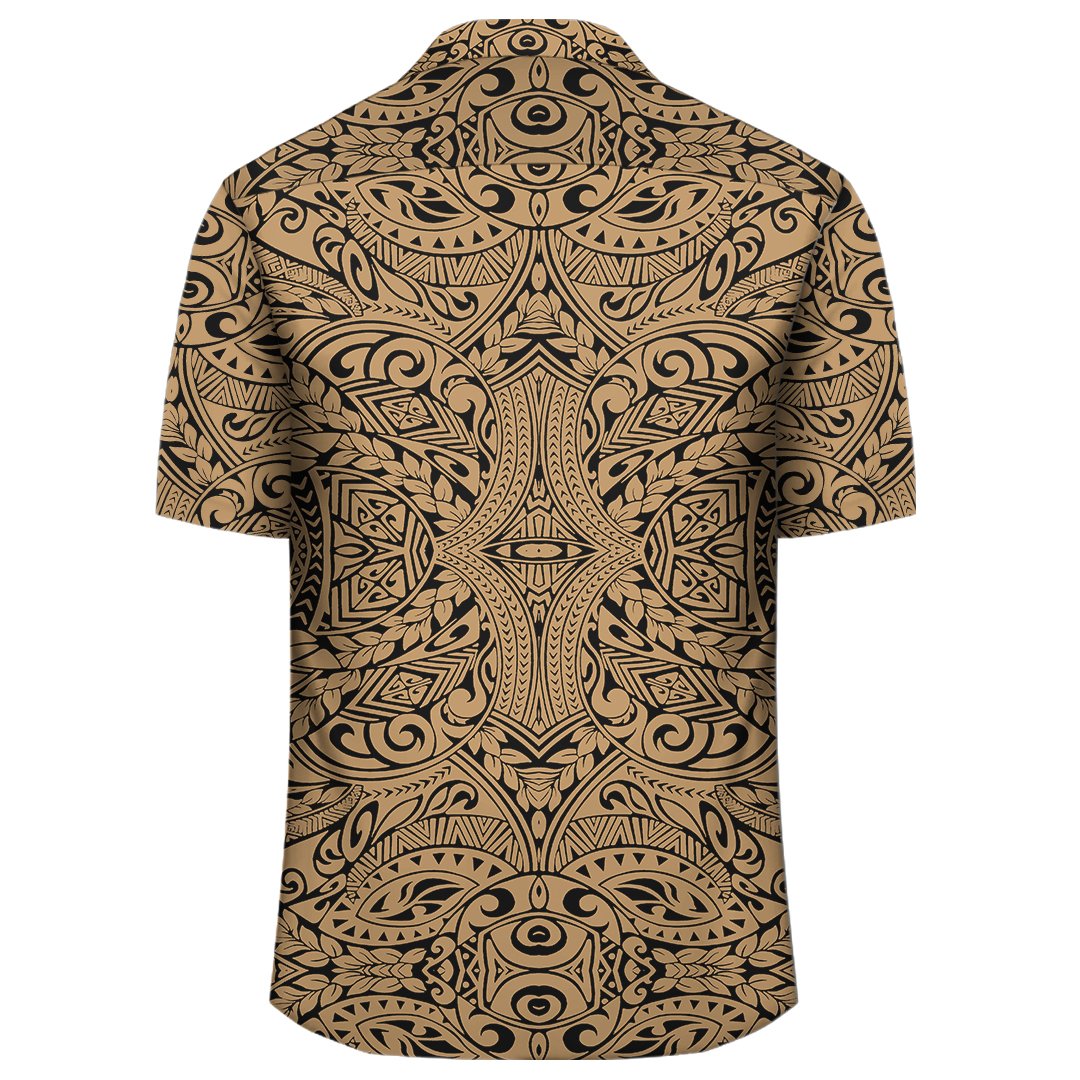 Polynesian Culture Gold Hawaiian Shirt - Polynesian Pride