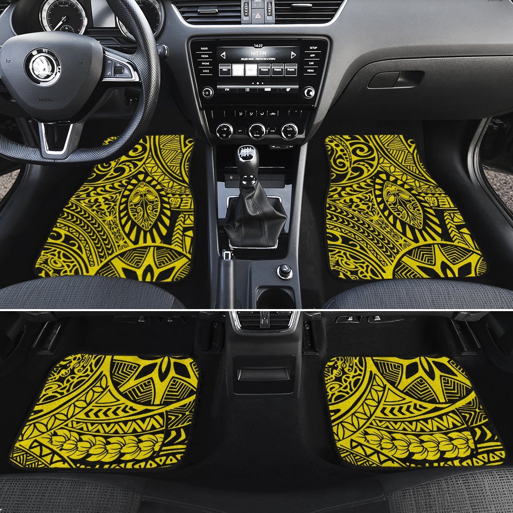 Polynesian Hawaiian Style Tribal Tattoo Gold Hawaii Car Floor Mats Yellow One Size - Polynesian Pride