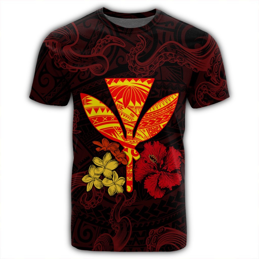 Polynesian Kanaka Maoli Flower T Shirt AH - Polynesian Pride