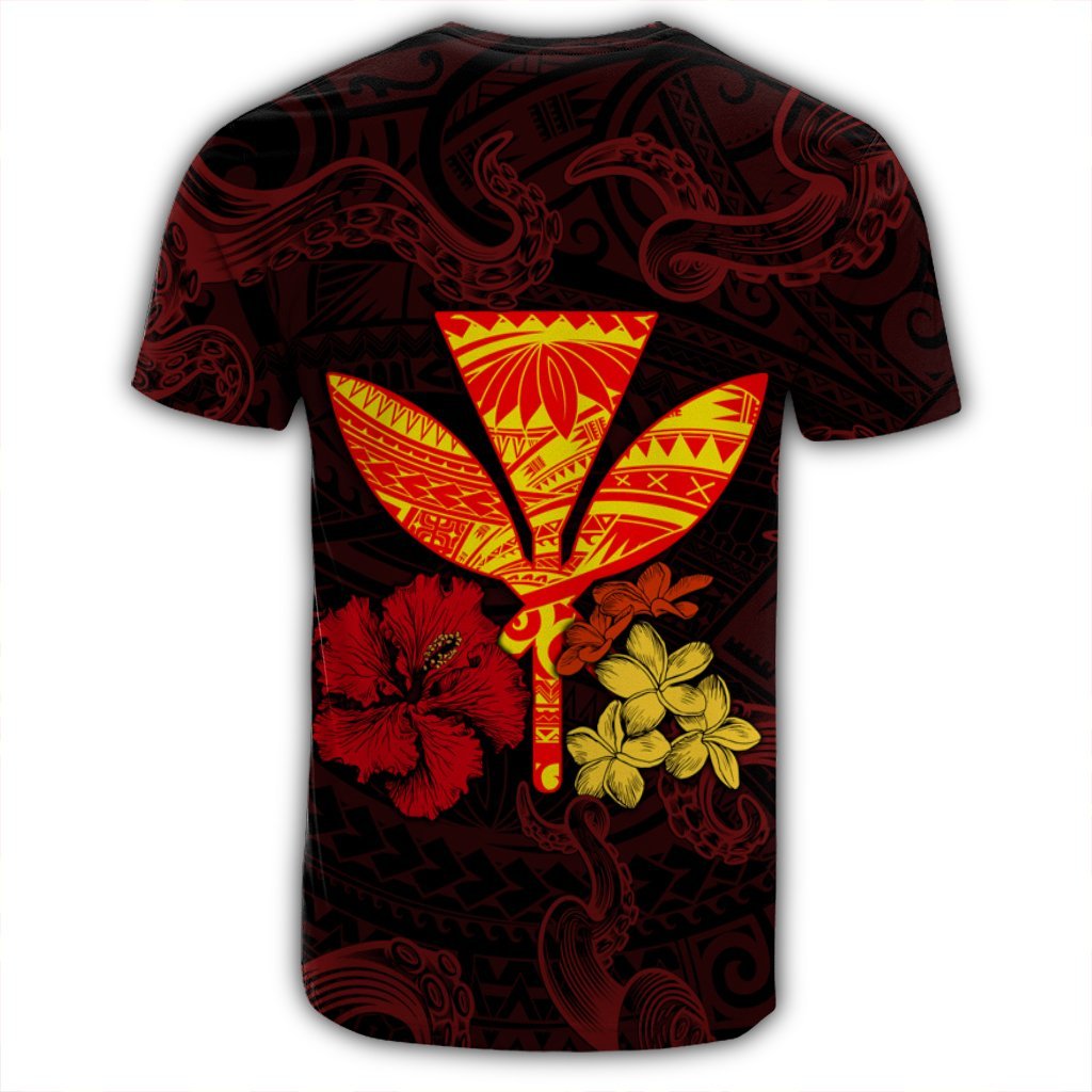 Polynesian Kanaka Maoli Flower T Shirt AH - Polynesian Pride