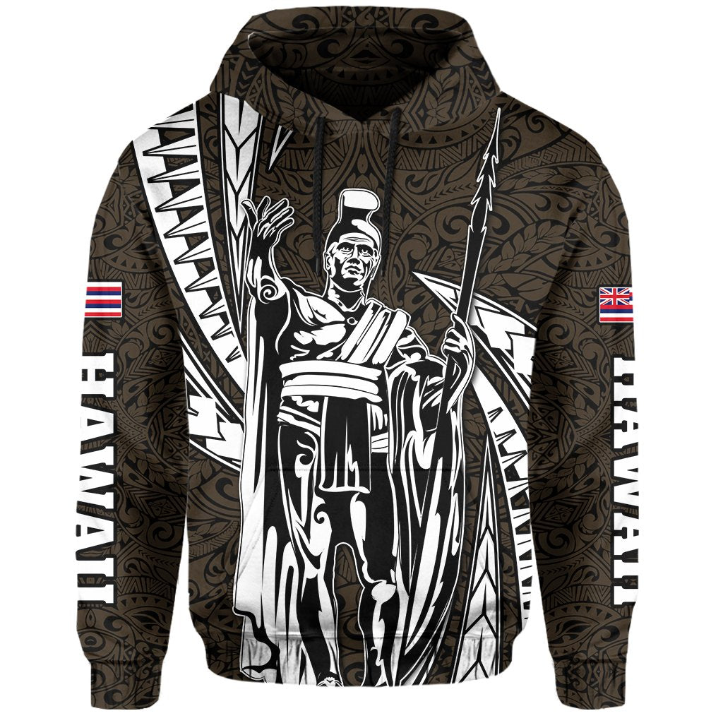 Polynesian King Culture Gold Hoodie Mega Style - Polynesian Pride