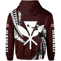 Polynesian King Culture Red Hoodie Mega Style - Polynesian Pride
